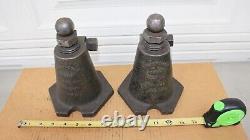 (2) Large HD Heavy Duty Armstrong Screw Jack Leveling Blocks Parallels Lot #885