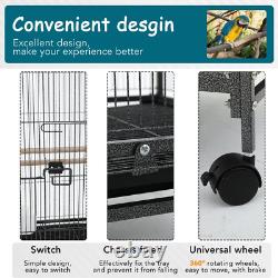 35Inch Large Bird Cage Parakeets Heavy Duty Stand Cocktails Parakeet Parrot