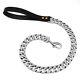 35.5 Heavy Duty Chain Dog Leash Stainless Steel Metal Lead for Large Big Dog