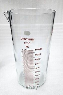 ACE Glass 10 L Large Size HEAVY DUTY Beaker PN 6228-10