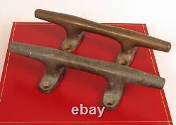 Antique Bronze Boat Ship Sailboat Yacht Cleat Mooring Docking Large Heavy Duty