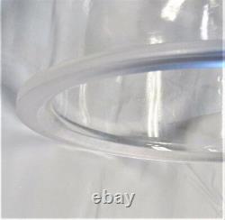 Clear Large Acrylic Vacuum Dome Thick Heavy Duty 1/2 Thickness ID17 Display