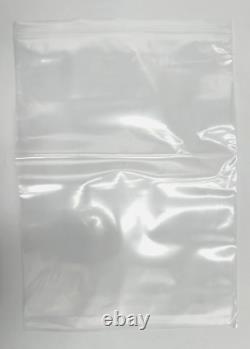 Clear Zipper Bags Large Heavy Duty Zip Lock Seal, 4Mil, 13in x 18, 500 per box