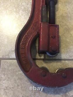 Extra large NYE Tool Works Vintage Pipe Cutter Heavy Duty No. 4 Barnes Type USA