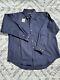 Filson Iron Cloth Oxford Shirt 20230529 Navy Dark Blue Heavy Duty Size Large