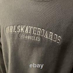 Girl Skateboards heavy duty sweatshirt black large grail skateboarding vintage