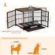 Heavy Duty Dog Crate Large Wooden Dog Cage Kennel End Table Indoor Furniture