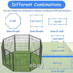 Heavy Duty Dog Pens Outdoor Dog Fence Dog Playpen for Large Dogs, 40Dog Kennel