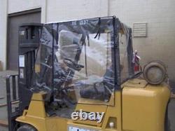 Heavy Duty Full Forklift Cab Enclosure Cover Clear Vinyl Large size, USA Made