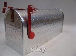Heavy Duty Large Diamond Plate Mailbox 1mm New In Box