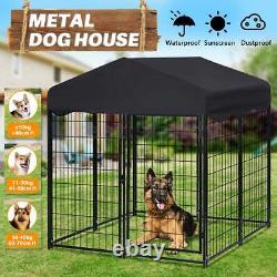 Heavy Duty Metal Kennel Cage Crate Tray For Pet Dog Large Portable Rabbit House