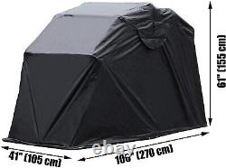 Heavy Duty Motorcycle Shelter Shed Cover Storage Garage Tent/ Large 106 Long