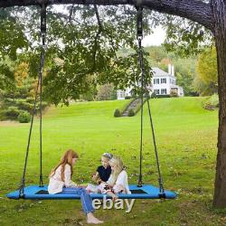 Heavy Duty Tree Swing Large Rectangle Platform Seat Kids Outdoor Garden Yard Toy