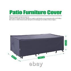 Heavy Duty Waterproof Anti-UV Extra Large Patio Furniture/Sectional Sofa