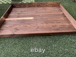 Heavy Duty Wood Dog Bed for Large/X-Large Farmhouse Style