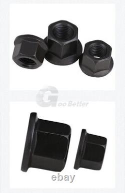 Hexagonal Flange Nut Extra Large Heighten Heavy Duty Black Carbon Steel M8-M30