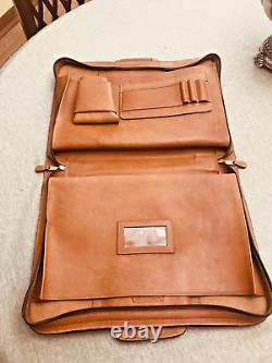 KORCHMAR Heavy-Duty Leather Briefcase / Zippered Portfolio Made in USA