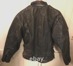 Ladies Leather Coat Size LARGE (UNIK ULTRA)- HEAVY-DUTY VINTAGE