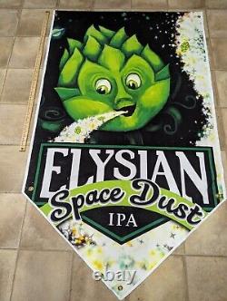 Large 3' X 5' Elysian Space Dust IPA Heavy Duty Flag Pennant. Beer Man Cave