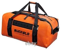 Large Waterproof Bag-Super Waterproof Duffel Bag Heavy Duty 150L Orange