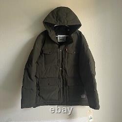 Levi's Puffer Coat Heavy Duty Olive Green Men Size L NEW WITH TAGS