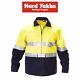 Mens Hard Yakka Hi-Vis Jacket Zip Cotton Heavy Duty Tradie Winter Work Y06545