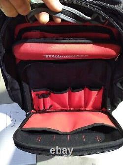 Milwaukee Backpack Tool Bag 15 Inch Heavy Duty Polyester Large Compartment sf14