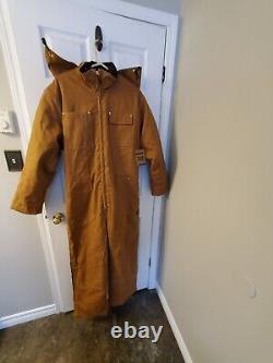 NEW Heavy Duty Tough Duck Insulated Canvas Coveralls (Size Large)