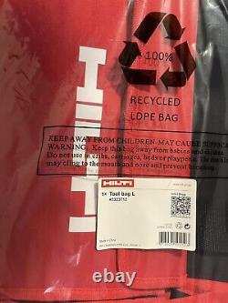 NEW large big HILTI Heavy Duty Bag Red/Black For 22 Volt and Nuron drills, tools