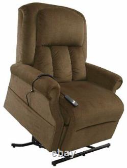 NM-7001 Windermere Motion Large Heavy Duty 500lb Power Lift Chair Recliner Brown