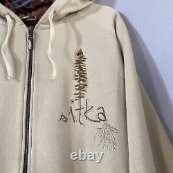 RARE Sitka Hunting Full Zip Hoodie Lined Heavy Duty Jacket Men's Size Large