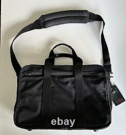 TUMI Heavy Duty Nylon Large Briefcase Business Laptop Bag Shoulder Strap ID Tag