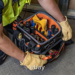 Tool Bag Tradesman Pro Tote 10 In. 40 Pockets Large Zipper Pocket Tool Storage
