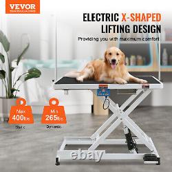 VEVOR 50 Electric Pet Grooming Table X-Lift Heavy Duty For Large Dog With 2 Clamb