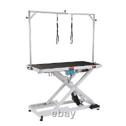 VEVOR 50 Electric Pet Grooming Table X-Lift Heavy Duty For Large Dog With 2 Clamb