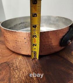 Vintage Lamalle French Copper Tin Pot Extra Large 4 Quart Heavy Duty Superb