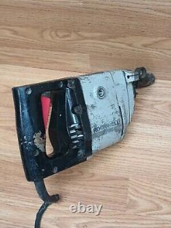Vintage ROCKWELL Rotary Hammer 1600 Heavy Duty With Case & 7 Large Concrete Bits