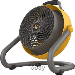 Vornado 293 Large Heavy Duty Air Circulator Shop Fan, Yellow, 16 In
