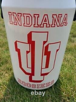 Vtg IU Indiana University 90s Large Heavy Duty Can Cooler 20.5×11 Man Cave RARE