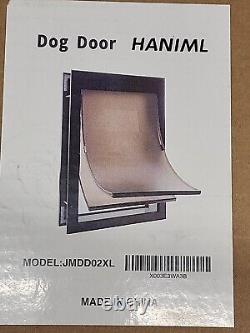 XL Dog Door for Large Dogs, Heavy Duty Dog Door with Telescoping Tunnel, New